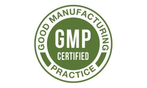 Good Manufacturing Practice compliance badge for regulated production quality